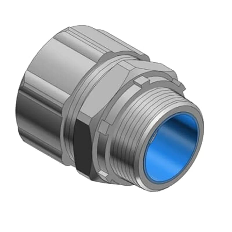 ABB - Installation Products 5386 - 6 Inch Straight Malleable Iron Insulated Liquidtight Connector