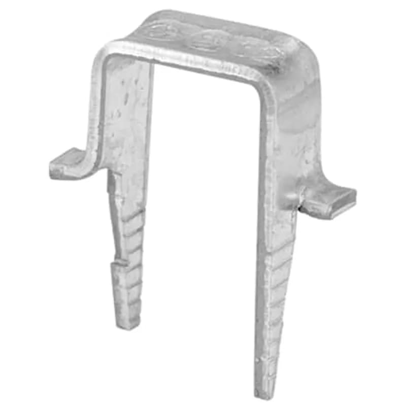 ABB - Installation Products CIS-2 - Cable staple made of galvanized steel. Height 0.44 inch, width 0.54 inch. Suggested application NMD90 (Loomex) 2 cables 14/2, 2 cables 12/2, 14/2-14/3-12/2-12/3-10/2-10/3.