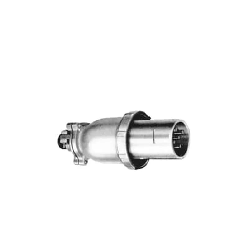 J-Line Plug, Reversed Contacts, Watertight/Weathertight With Screw Collar 100 Amp, 4 Pole 4 Wire, 600 Volts, Watertight/Weathertight With Screw Collar