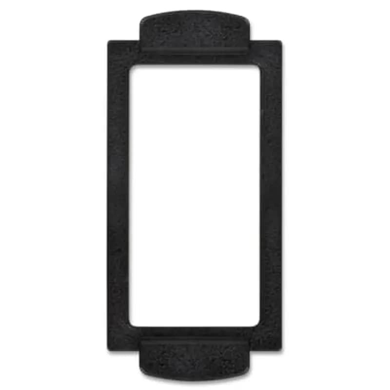 Center Device Plate, GFI/Rectangular Receptacles, Black Polycarbonate, For Flush Service Round Floor Box, 140 Cubic Inches, Opening Diameter 5-31/32 Inches, Base Diameter 8-1/8 Inches, Depth 6 Inches, 1 Inch and 1-1/2 Inch Conduit Hubs, Non-Metallic, Minimum Concrete Depth Flush 4 Inches Furniture Feed 3-1/2 Inches
