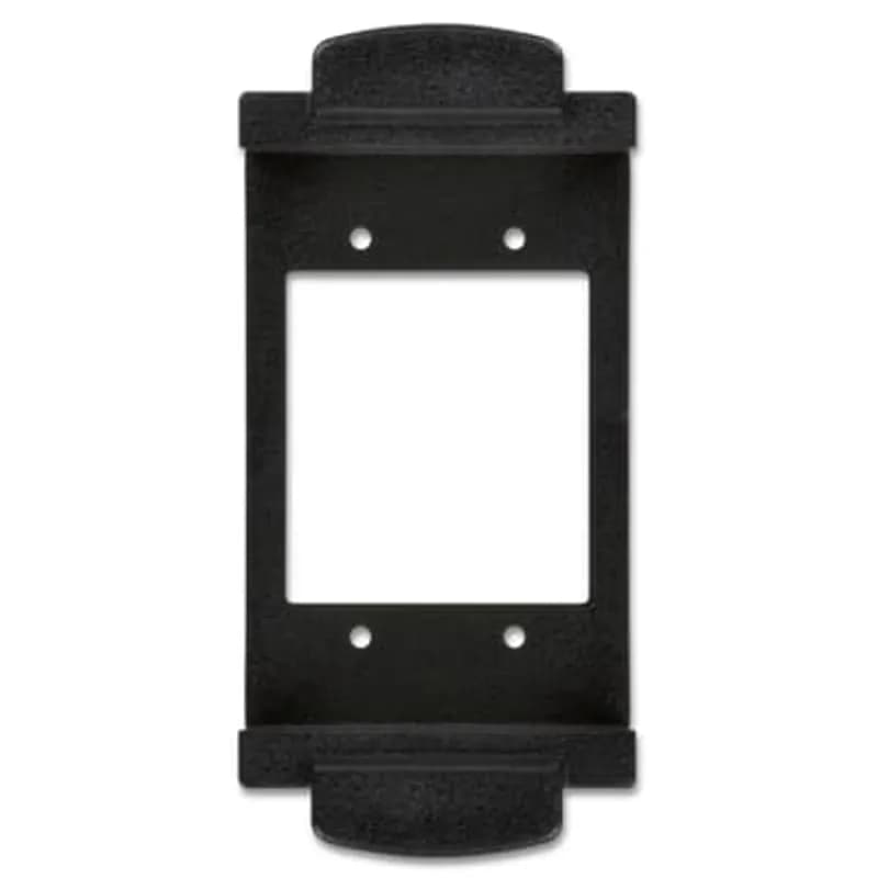 ABB - Installation Products 68-HP-DPC-2MAAP - Center Device Plate, 2 MAAP Plates, Black Polycarbonate, For Flush Service Round Floor Box, 140 Cubic Inches, Opening Diameter 5-31/32 Inches, Base Diameter 8-1/8 Inches, Depth 6 Inches, 1 Inch and 1-1/2 Inch Conduit Hubs, Non-Metallic, Minimum Concrete Depth Flush 4 Inches Furniture Feed 3-1/2 Inches