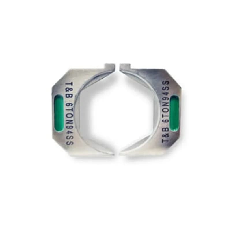 ABB - Installation Products 6TON94SS - Stainless Steel Hex Die for 6-Ton TBM6PCR-LI, TBM62PCR-LI, TBM62CR-LI and TBM6UNICR-LI Tools for 600 kcmil CU, 450 kcmil Al, Die Color Green, Die Code 94H