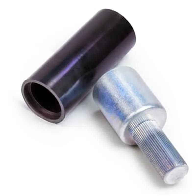 ABB - Installation Products APA-4/0 - Aluminum Solid Pin Terminals Center Pin Style with Insulating EDPM Rubber Boot, Wire Size 4/0 AWG, Tin Plated, Overall Length 2.59 Inches (65.79mm), Die Code 66, White