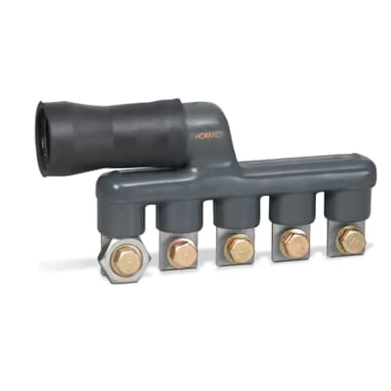 ABB - Installation Products FTU 125-2 - Aluminum Flood Seal 125 Series Screw-on Transformer Connectors, length 4-7/8 inch, stud size 5/8 inch, height 3-7/8 inch, outlets 2