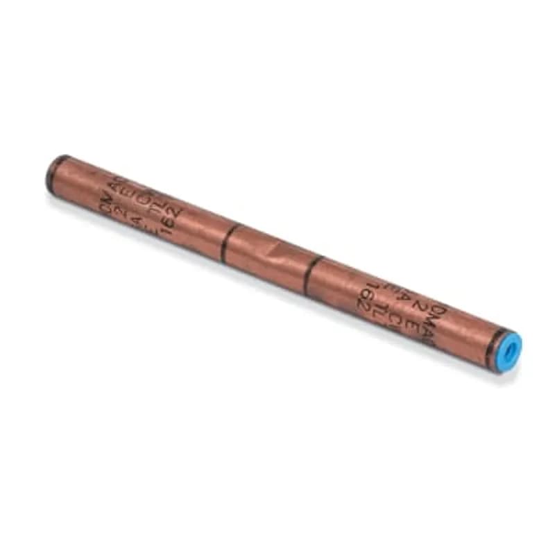 ABB - Installation Products L 2 E 3 - Copper Full Tension Compression Splices - Copperweld Copper Conductors, wire size 6A, length 5-3/16 inch, installing dies - TLTN, 162.