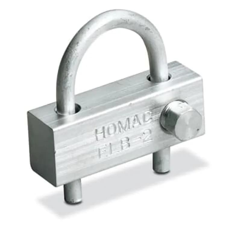 ABB - Installation Products ELB 2 - Equipment Locks for padmount transformers, length (one) 2.19 in, length (two) 1.25 in, width (one) 2.00 in width (two) 1.00 in, alumoweld gauge 4