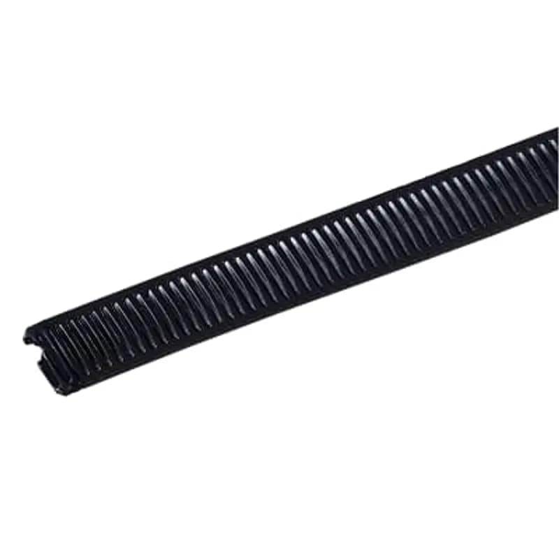 Lashing Tie Locking Head with Mounting Hole, Black Polyamide (Nylon 6.6), for Temperatures up to 85 Degrees Celsius (185 F) for Indoor or Outdoor Applications, Tensile Strength Rating of 670 Newtons (151 Pounds), Mounting Hole Size of 6.9mm (0.272 Inches)