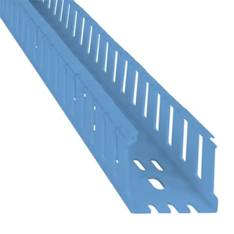 Wiring Duct Wide Slot, 2 Inches x 2 Inches, Intrinsic Blue PVC