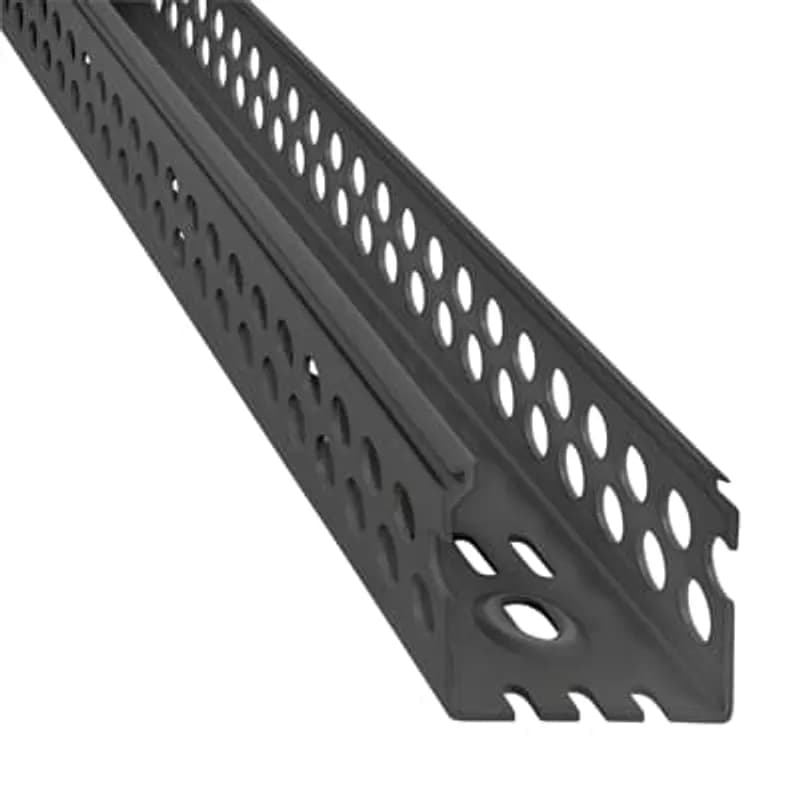 Wiring Duct Round Hole, 2 Inches x 2 Inches, Black PVC