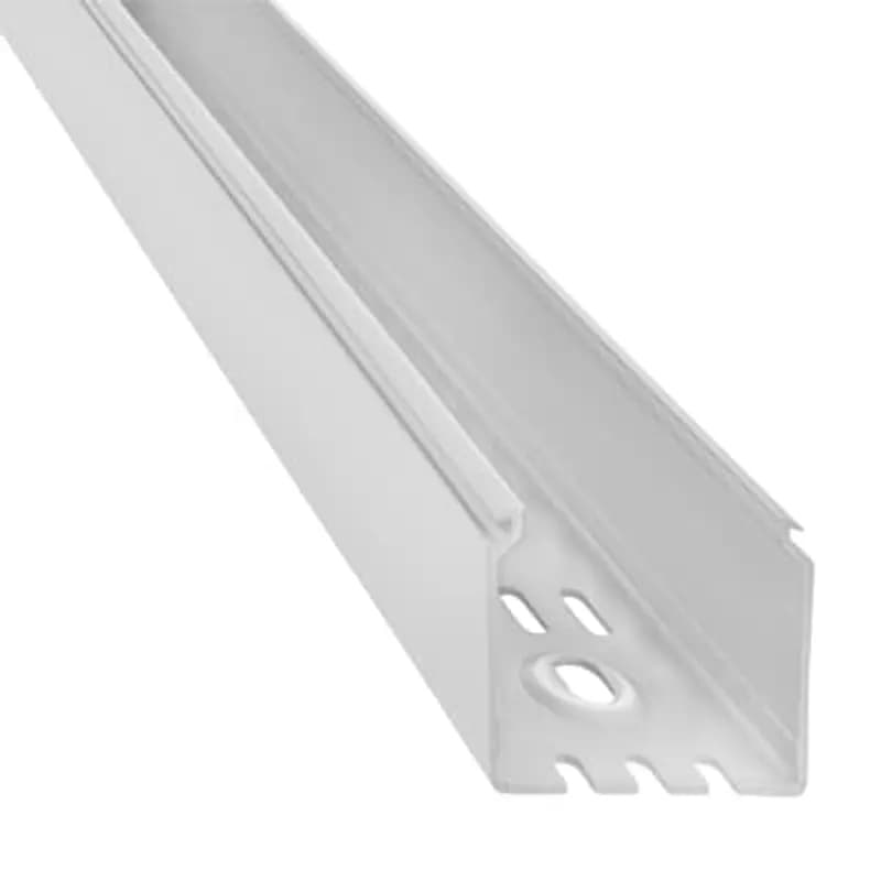 Wiring Duct Solid Wall, 2 Inches x 2 Inches, White PVC