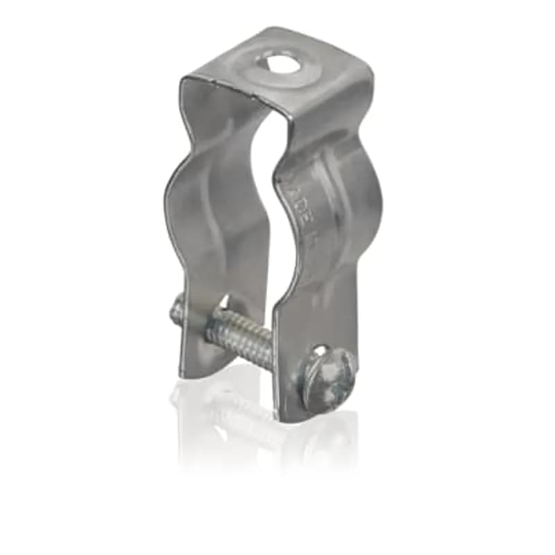 Hanger, Conduit and Pipe, EMT Size 3/4 Inch, Rigid Conduit or Pipe 3/4 Inch, Steel, with Bolt, Bag of 3