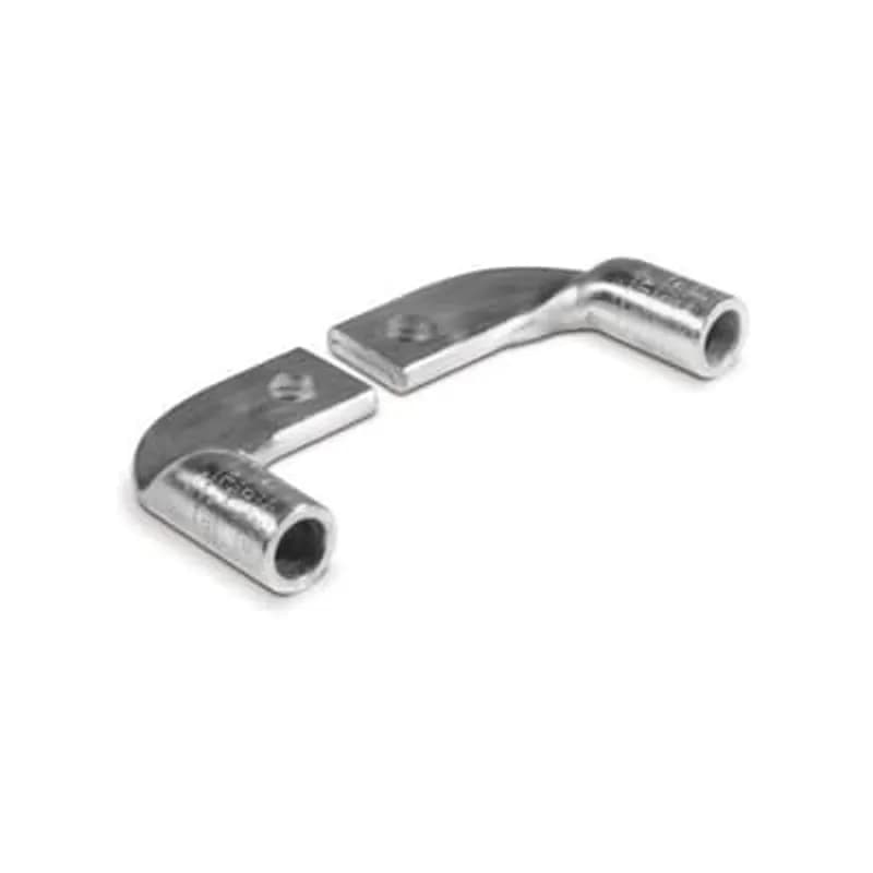 ABB - Installation Products AL 350-48 LTN (LEFT) - Left-Hand Tin-Plated Aluminum Compression Lug for Aluminum and Copper Terminations, One-Hole Pad, 350 kcmil, 350 Compact AL-CU. 1/2 inch Bolt. Length 4-5/8 inch, Pad, 1-1/2 inch wide x 1-1/4 inch minimum length x 3/8 inch thick. Oxide Inhibitor, Brown Cap.