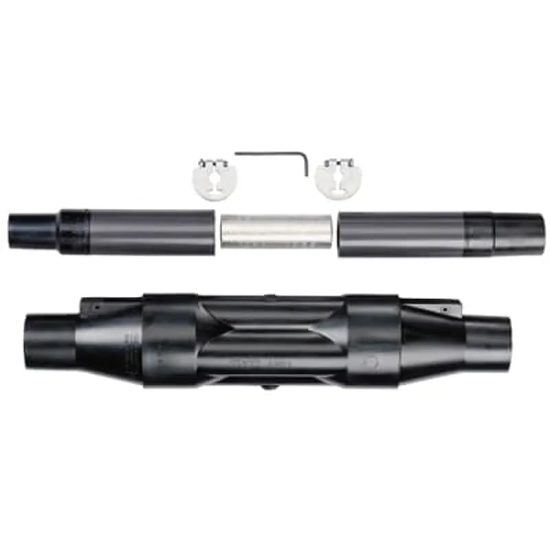 ABB - Installation Products 15PCJ2J1330H1270-S - 15kV Power Cable Joint Style 2 with Universal Housing and Separate Cable Adapters. J- Cable Insulation Diameter 0.980 inch to 1.180 inch. Aluminum Conductor. 330-Conductor Size Stranded 500. H- Cable Insulation Diameter 0.850 inch to 1.050 inch. Aluminum Conductor. 270-Conductor Size Stranded 4/0 or 250 Solid/Compact. S- Cold Shrinkable Jacket Seal.