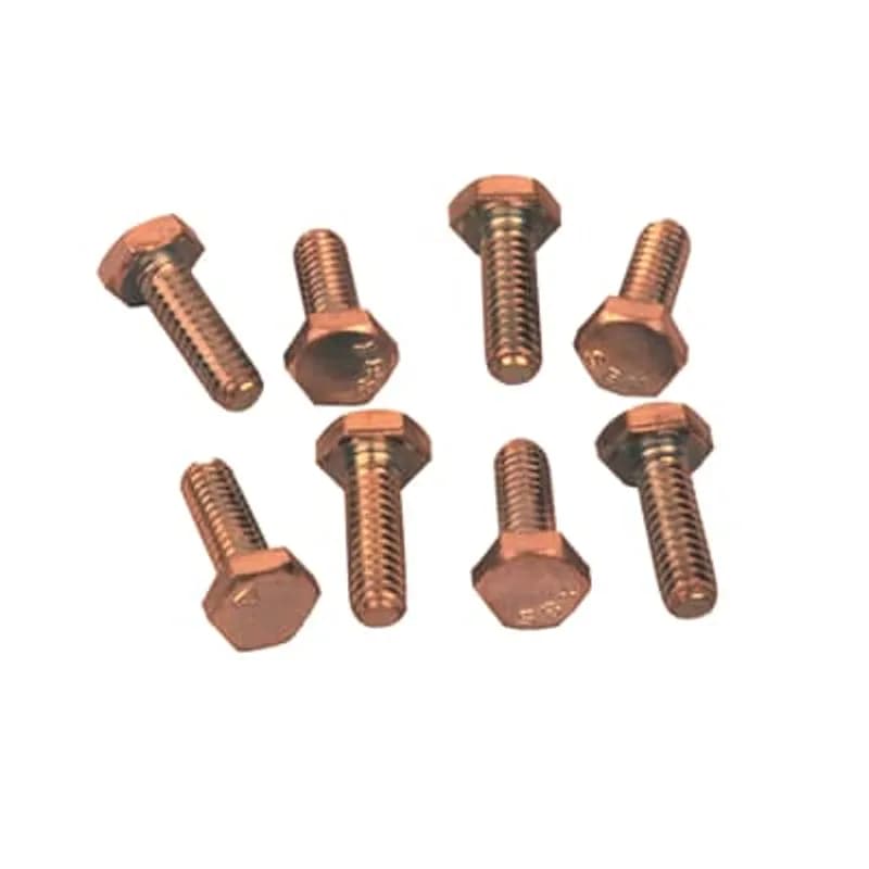 ABB - Installation Products 25100BB-C - Type BB - Silicon Bronze Hardware Hex Head Bolt - Diameter 1/4 Inch - 20 Threads per Inch, Length 1 Inches