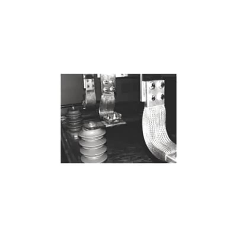 ABB - Installation Products EXJ360A3279140 - Tinned Copper, 90 Degree Extra Flexible Braid Connector, EXJ Series, 4-Hole Pads with NEMA Standard 9/16 inch (14.3 mm) Holes and 1-3/4 inch (44.4 mm) Spacing Center to Center, 11 inch (279 mm) high x 5.5 inch (140 mm) long, 3-1/4 inch (83 mm) wide, 1 inch (25.4 mm) thick. Pad 3-1/4 inch x 3-5/8 inch. 26 Braids in Assembly. 36 AWG Individual Strand.