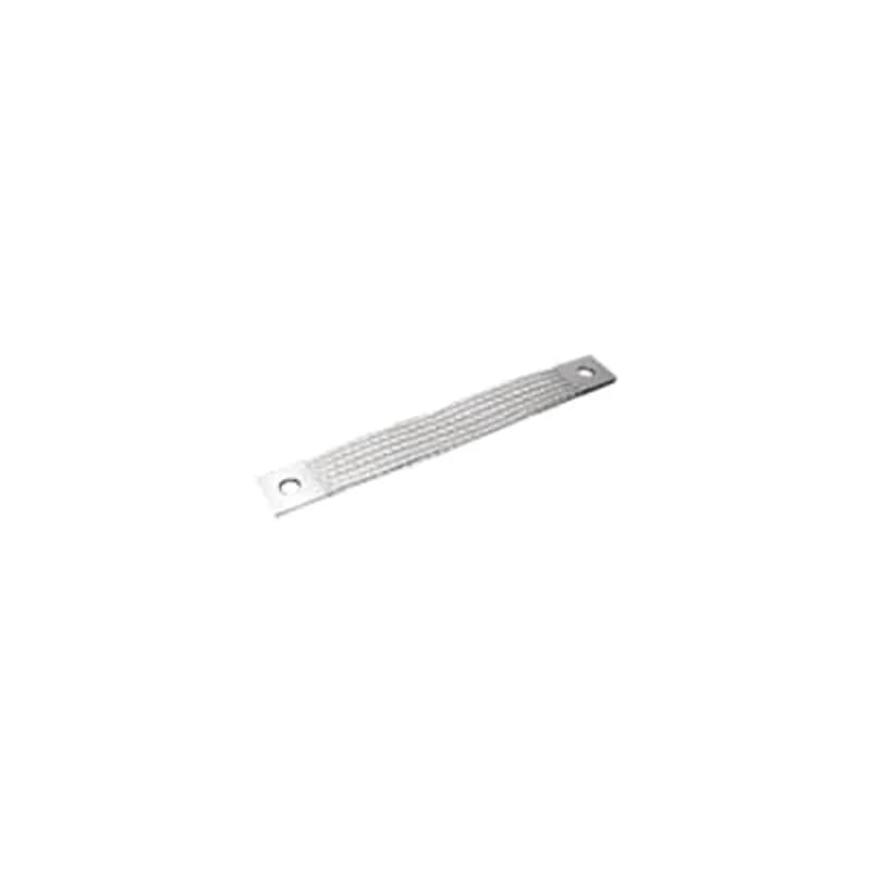 ABB - Installation Products EXA035A3360 - Tinned Copper, Extra Flexible Braid Connector, EXA Series, 1-Hole Pads with NEMA Standard 7/16 inch (111.1 mm) Hole, 14.173 inch (360 mm) long, 1-1/2 inch (38 mm) wide, 3/16 inch (4.7 mm) thick. Pad 1.5 inch x 1.5 inch. 1 Braid in Assembly. 36 AWG Individual Strand.