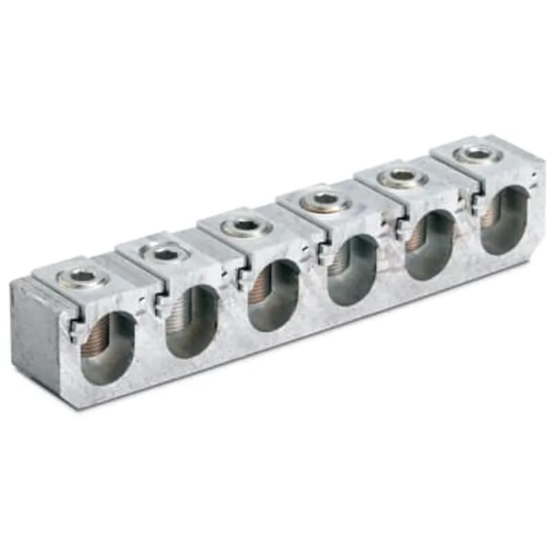ABB - Installation Products ABCK 21000 - EZ Keeper, Aluminum Pedestal Connector, 1/0 - 1000 kcmil Aluminum and Copper, Two Conductors, includes Screws, 3.625 inch x 2.375 inch x 1.875 inch tall