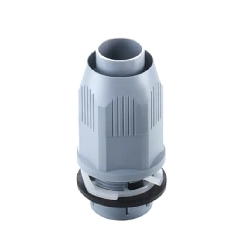 ABB - Installation Products LT50P-QC-G - Bullet Quick Connect Liquidtight Fitting, 1/2 Inch, Straight, Thermoplastic with Friction Washer, Temperature Rating -2 to +221 F, Gray