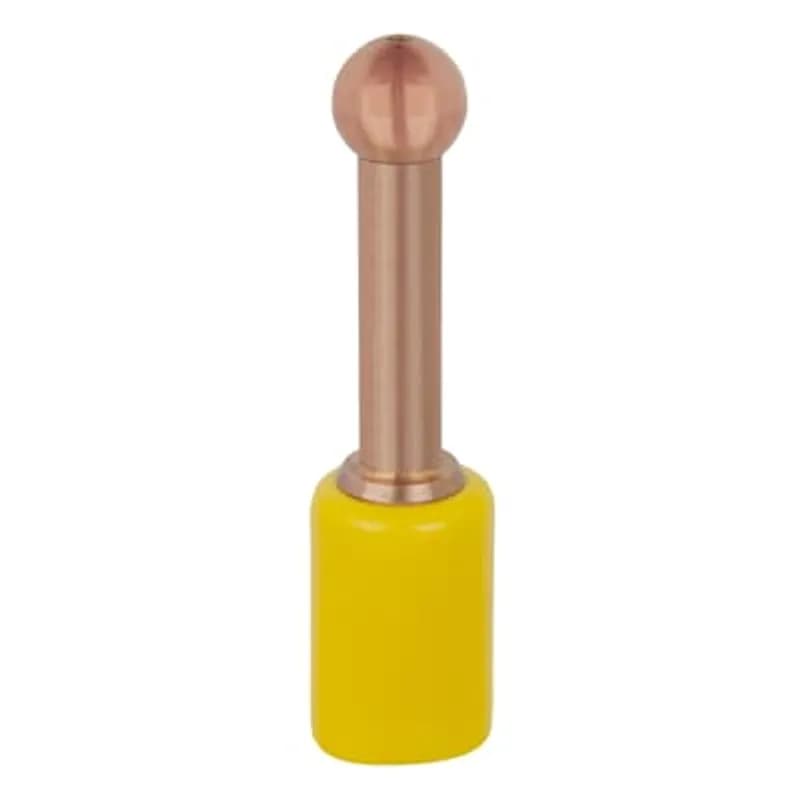 ABB - Installation Products K650SLGB - 15/25/35kV 600 Series Ground Bar for Spiking Aid. Tellurium Copper. Yellow Cap. 1 inch Diameter Ball end.
