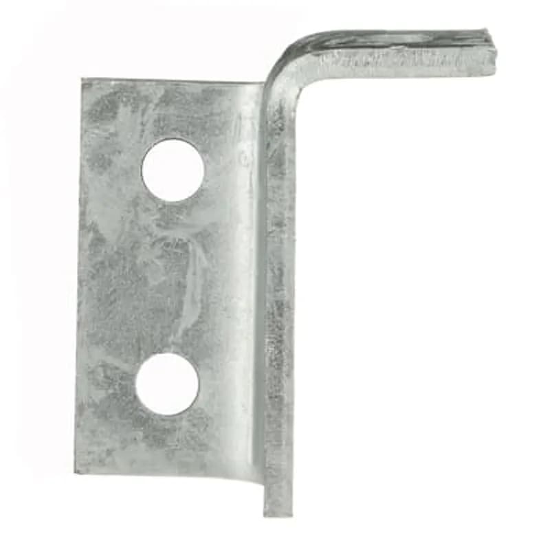 Wing Fitting, 1-7/8 Inch Wing, 3-7/8 Inch Tall, 1 Hole in Wing, 2 Holes Each Side, right handed, Hot Dipped Galvanized