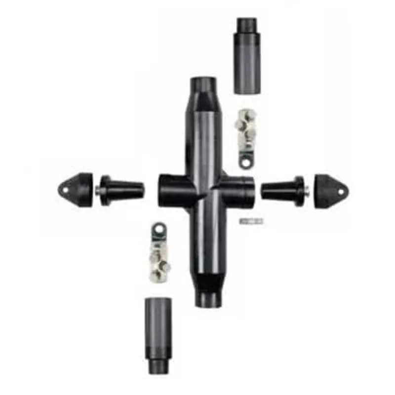 ABB - Installation Products K655VSL2-LAC03 - 15/25kV, 600 Amps, 2-Way Vault-Stretcher with Shear Bolts. Cable Insulation Diameter range 1.18-1.465 inch. Connector Sizing AC03 - 500-750 kcmil Stranded, Compressed, Solid or Compact. Kit Includes (1) Vault Stretcher Housing, (2) Aluminum Shear Bolts, (2) Cable Adapters and (2) Insulated Plugs with Caps and (1) Stud.
