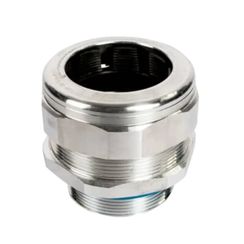 Industrial Strain-Relief Fitting, Hub Size 2 Inch NPT, Cable Range 44.58 to 52.20mm, CSA and UL Listed, Outer Diameter 81.28mm, Aluminum