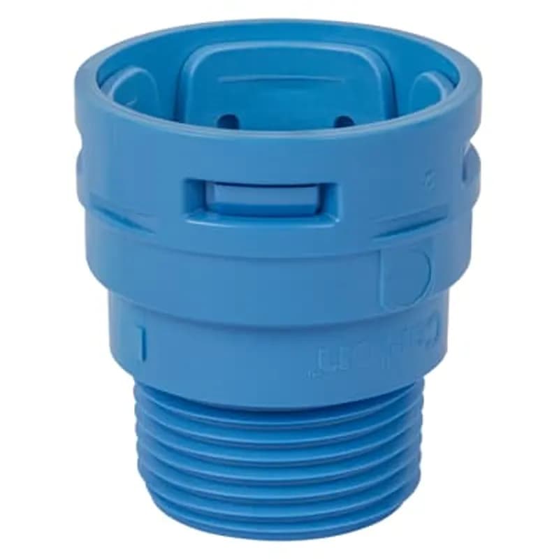 1 inch Two-Piece Electrical Nonmetallic Tubing (ENT) Threaded Male Terminal Adapter. Material - Polycarbonate. Thread Size- 1-11 NPT.