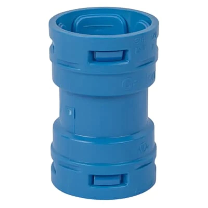 3/4 inch Two-Piece Electrical Nonmetallic Tubing (ENT) Coupling. Material - Polycarbonate