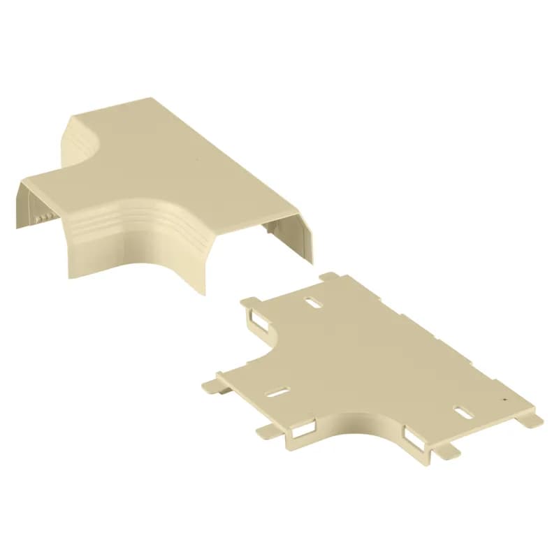 The T-45 Tee Fitting is designed to route cables in a tee orientation. It is Electric Ivory.