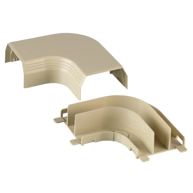The T-45 Right Angle is designed to route cables at a right angle. It is Electric Ivory.