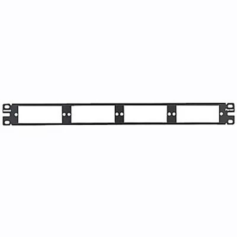 Panduit CFAPPBL1 - The Opticom flat fiber patch panel is used with FMT1 and FMT2 trays and holds up to four Opticom Cassettes or FAP adapter panels. It is compatible with all 19 wide EIA rack mount installations, is black powder coated steel, and fits in a 1 RU footprint.