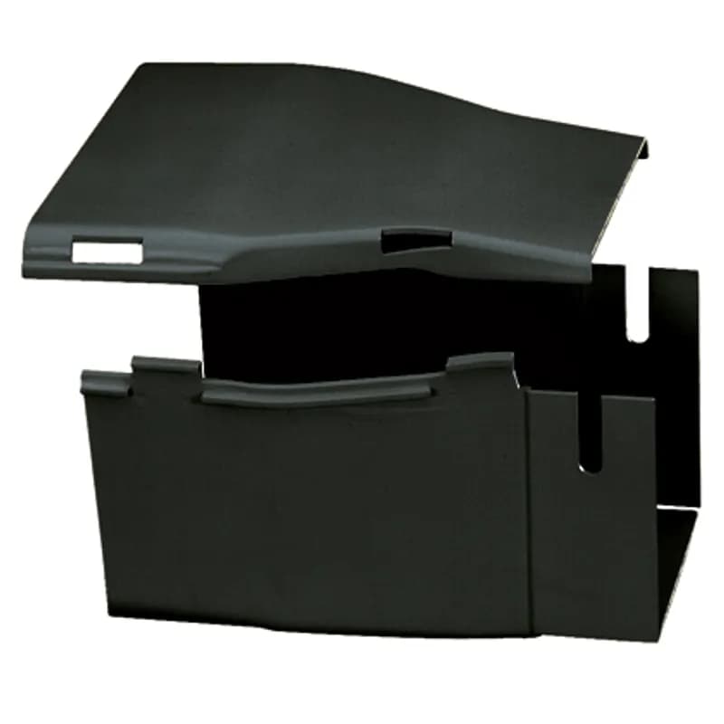 Attaches any 6x4 FiberRunner Fitting or Channel to the 4x4 Fiber-Duct Channel S4X4BL6 or E4X4BL6. Includes solid cover.