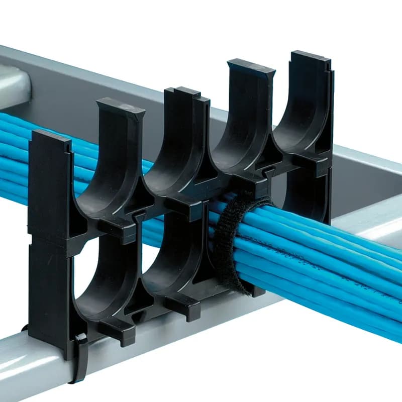 Panduit CRS4-125-X - The four-space stackable cable rack spacer maximizes rack space by stacking products for maximum cable capacity. It is constructed of glass-filled flame retardant nylon 6.6. It accepts cable up to 1.25 inches (31.8mm) in diameter.