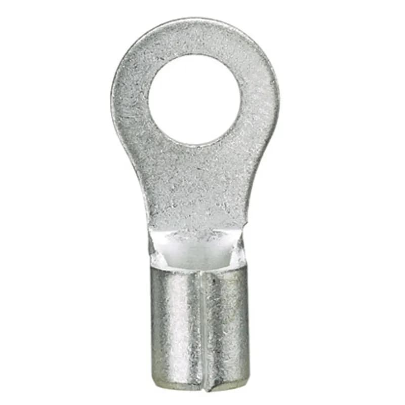 Ring Terminal, 18 14 AWG, #8 stud size, non-insulated, standard package.