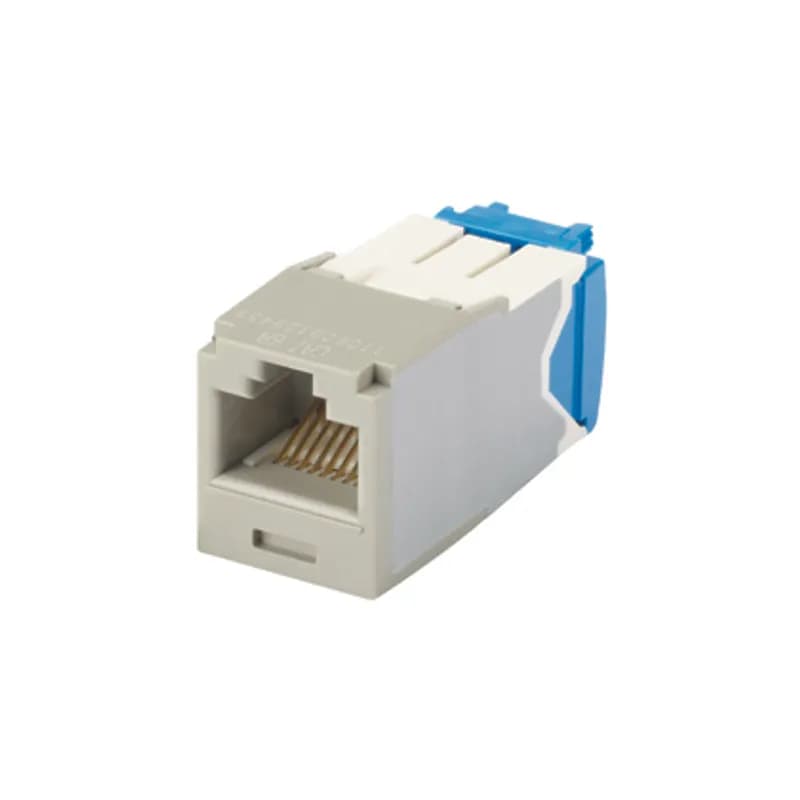 The Mini-Com Cat 6A UTP RJ45 TG Jack Module is designed to terminate 4-pair, 22-26 AWG twisted pair cable. Each module is 100% factory tested to exceed industry standard performance requirements. TG style termination eliminates the need for a termination tool. Each jack is individually serialized for traceability and is compatible with Mini-Com Modular Patch Panels and Faceplates.