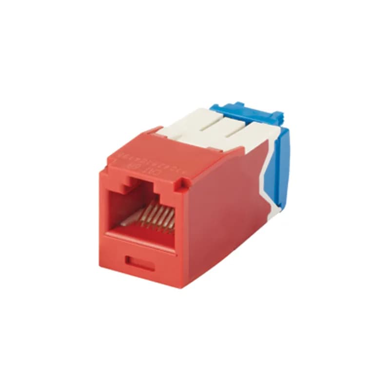 The Mini-Com Cat 6A UTP RJ45 TG Jack Module is designed to terminate 4-pair, 22-26 AWG twisted pair cable. Each module is 100% factory tested to exceed industry standard performance requirements. TG style termination eliminates the need for a termination tool. Each jack is individually serialized for traceability and is compatible with Mini-Com Modular Patch Panels and Faceplates.
