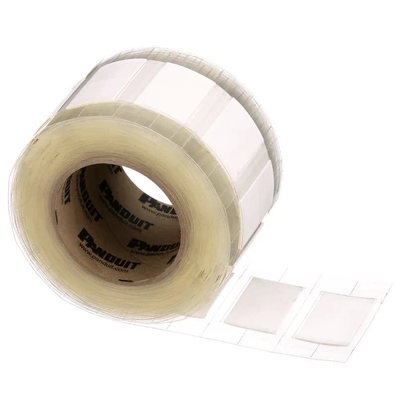 The H100X122H1T-2 Thermal Transfer Halogen-Free Heat-Shrink Label is 2-sided and made of flame retardant, low smoke cross-linked polyolefin. The heat-shrink sleeve is designed to provide a clear, reliable, and durable way to identify wires and cables. The heat-shrink labels are mounted on a plastic carrier and offer crisp, clear legends with superior readability. Polyolefin. 1" x 1.22" (25.4 mm x 31 mm). 0.75" (19 mm) diameter. Color White. 500 per roll.