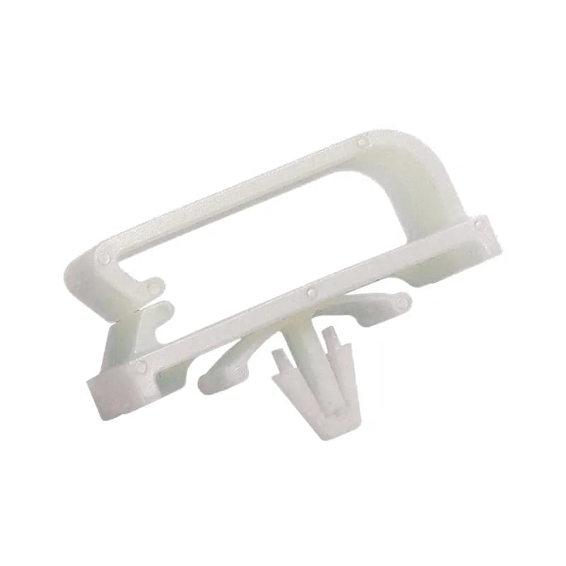 Bevel entry clip, push barb mount, .75" (19.1mm) bundle, white, bulk package.