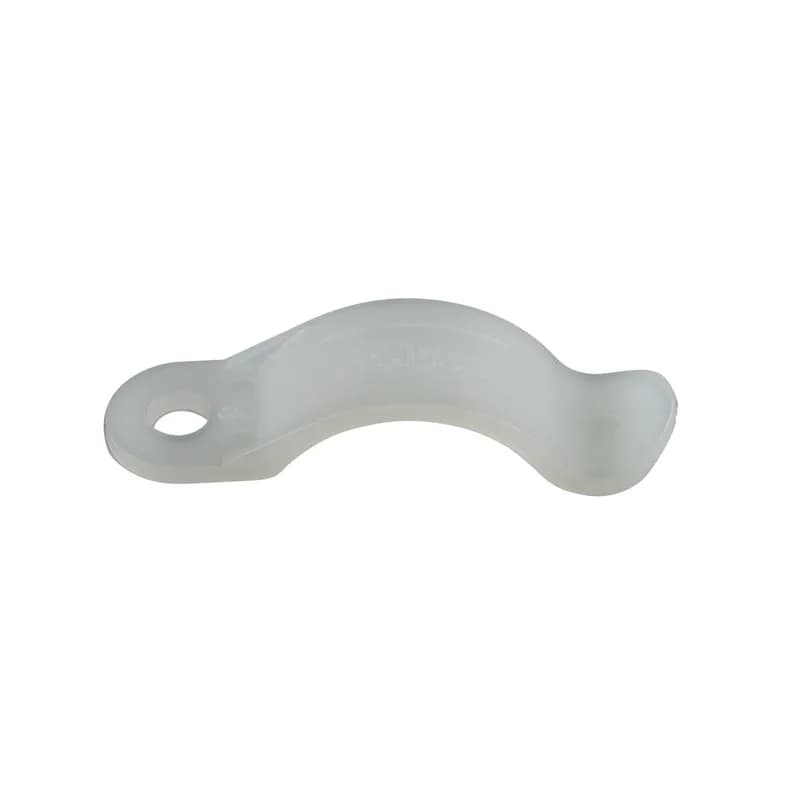 Wire retainer, .38" (9.5mm) bundle, nylon 6.6, natural,bulk package.