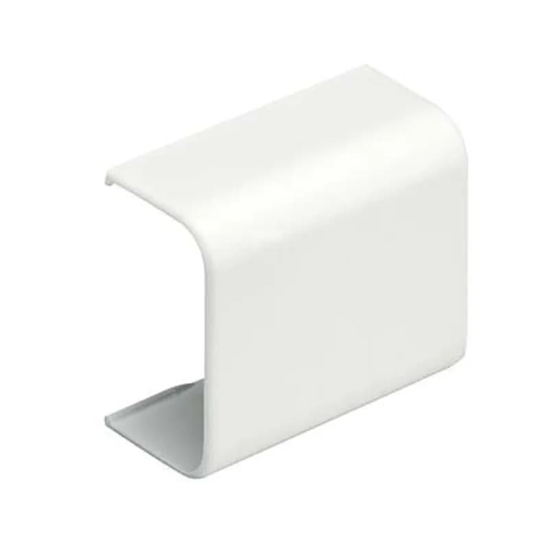 The coupler fitting is used to efficiently manage cable placement. It is designed to be used with LD3 Surface Raceway and is a 1.5 inch length. It meets TIA/EIA, used in applications up to 50 V. It features a snap-on installation, is made of ABS plastic, and is Electric Ivory.