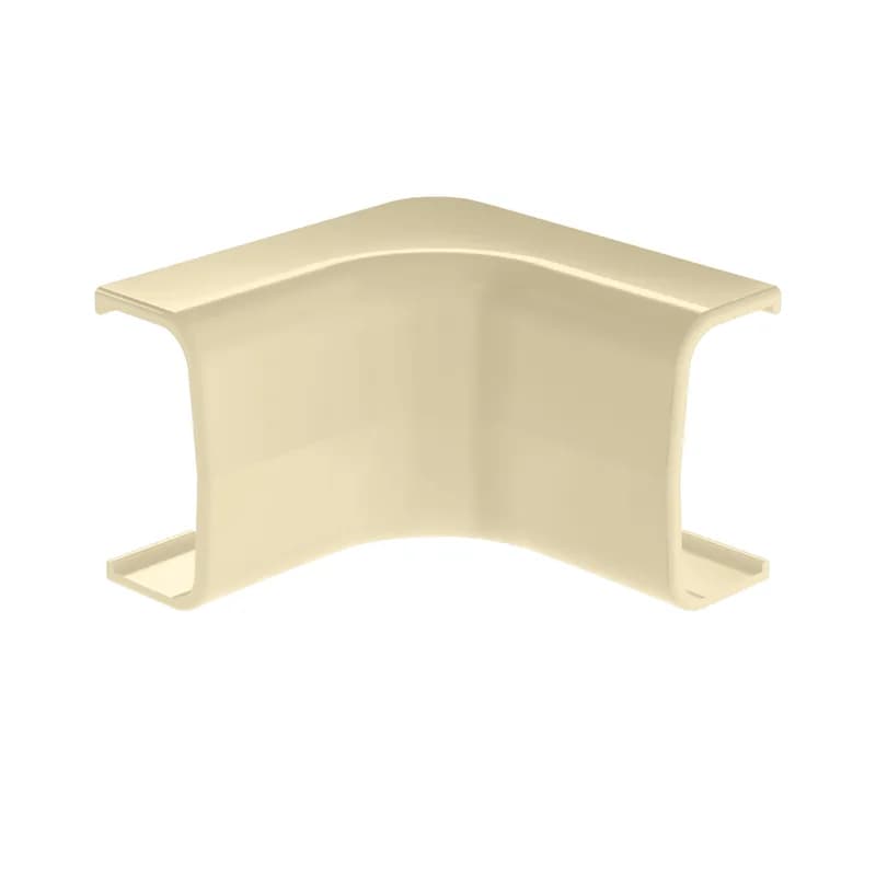 The inside corner fitting is used to efficiently run cables along an inside corner. It has a 90 angle and is designed to be used with the LD5 or LDPH5 raceway and features a snap-on installation. Electric Ivory.