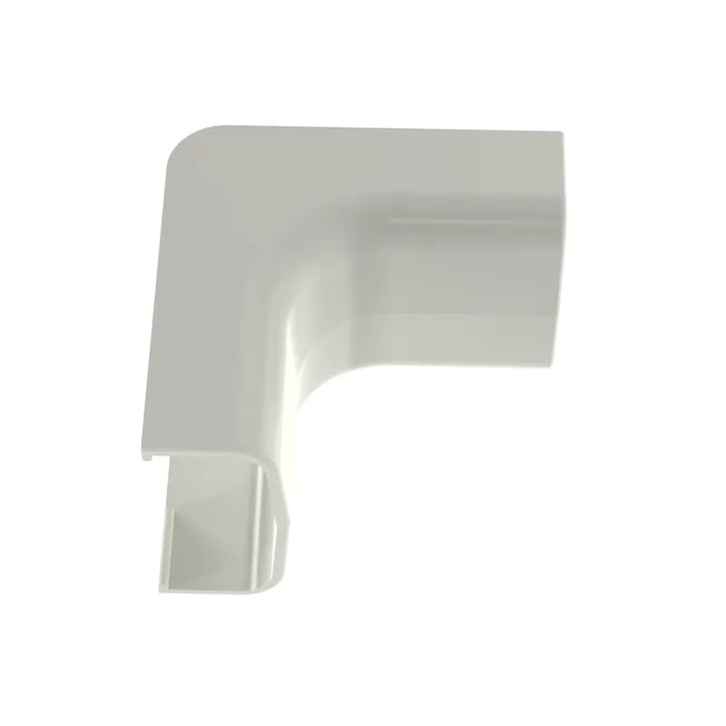 The inside corner fitting is used to efficiently run cables along an inside corner. It has a 90 angle and is designed to be used with the LD5 or LDPH5 raceway and features a snap-on installation. Off White.