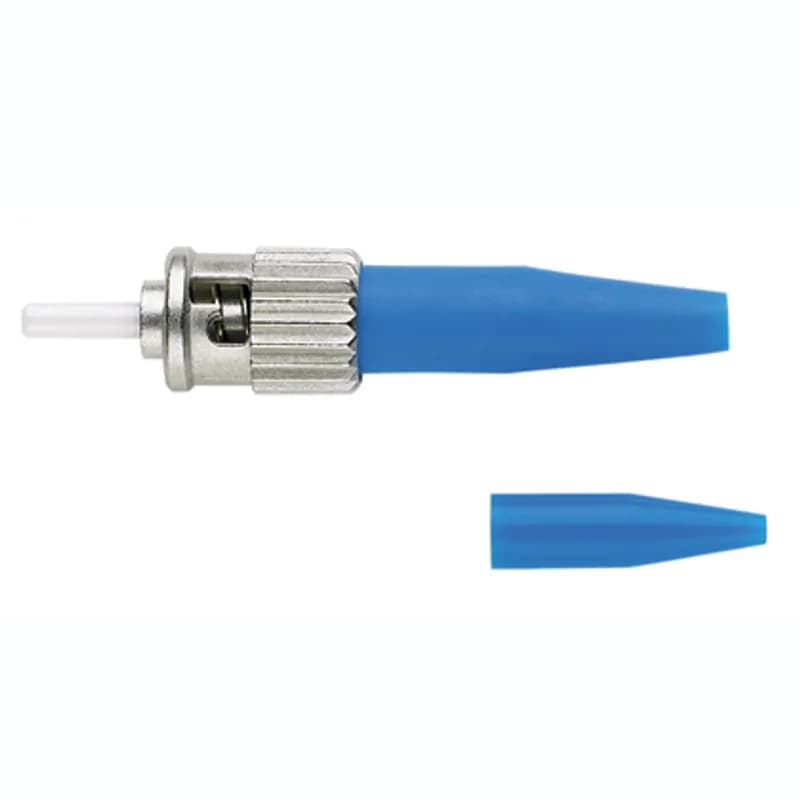 Field Polish ST Simplex Pot & Polish Style OS2 Connector, with 900um/3.0mm Blue Boots