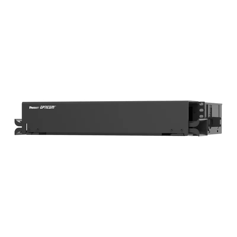 The Opticom Fiber Drawer is designed to organize fiber distribution when space is limited. The drawer is completely modular and accommodates up to 8 QuickNet cassettes, FAP and FMP adapter panels as well as 96 fiber and copper cables. The fiber drawer is steel, black, has 8 ports and fits in a 2 RU footprint.