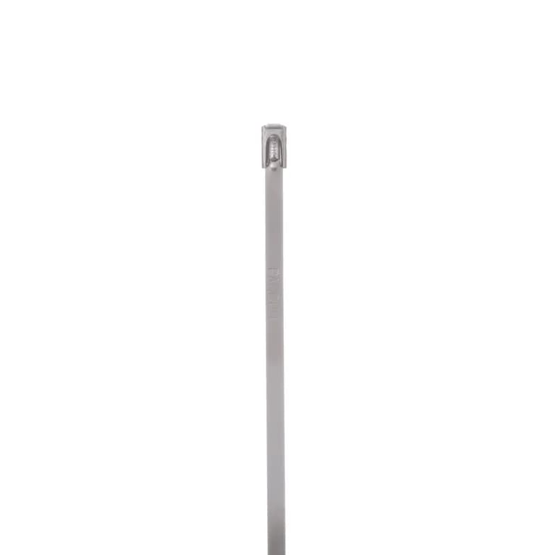 Panduit MLT10S-CP316 - Pan-Steel Self-locking Cable Ties speed up installation with a unique self-locking head design that locks into any part of the tie. Plus, the smooth edges of 316 stainless steel promote worker safety in indoor, outdoor and underground environments. Standard cross section, Max bundle diameter: 10in, 33in, Tensile strength: 890, 100pc.