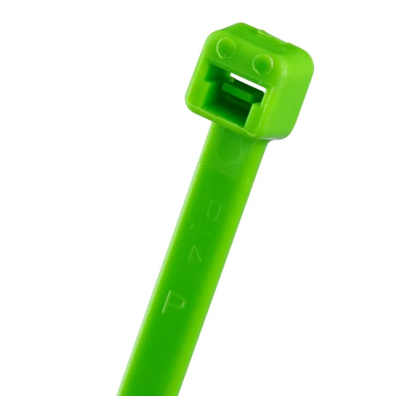 Panduit PLT2I-M55 - Pan-Ty locking tie, intermediate cross section, 8.0 (203mm) length, nylon 6.6, fluorescent green.
