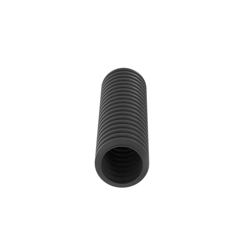 The CLT50N-C630 Corrugated Loom Slit Wall Tubing protects cables from impact and abrasion. Features a slit for easy installation onto a bundle of wires or a pre-assembled harness assembly, increasing productivity. Hold in place with cable ties and accessories. Suitable for indoor applications. UL94-HB flammability rating and a maximum temperature rating of 230 F (110 C). Heat-Stabilized Nylon 6. Inside diameter 0.5081" (13.16mm). Color HS Black. 1 per package.
