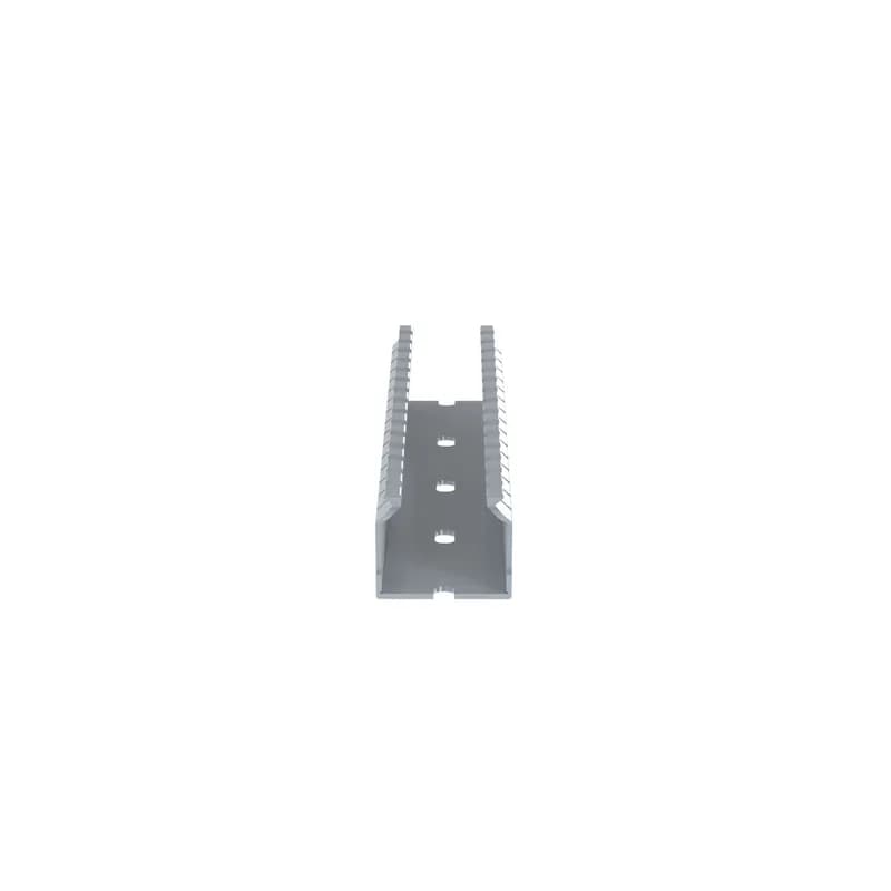 The F1X1LG6 Panduct Lead-Free PVC Narrow Slot Wiring Duct features a narrow slot/finger design that closely matches the spacing of high-density components. Upper and lower scorelines allow for easy finger/sidewall section removal. UL 94 flame class of V-0 with a UL recognized continuous-use temperature up to 122 F (50 C). Mounting holes provided. Lead-free PVC. 1" x 1" (25.4 mm x 25.4 mm) and 6' (1.83 m) long. Cover sold separately. Color Light Gray.
