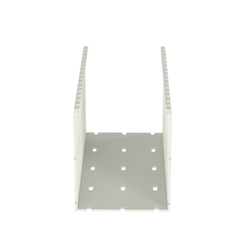 The F4X5WH6 Panduct Lead-Free PVC Narrow Slot Wiring Duct features a narrow slot/finger design that closely matches the spacing of high-density components. Upper and lower scorelines allow for easy finger/sidewall section removal. UL 94 flame class of V-0 with a UL recognized continuous-use temperature up to 122 F (50 C). Mounting holes provided. Lead-free PVC. 4" x 5" (101.6 mm x 127.0 mm) and 6' (1.83 m) long. Cover sold separately. Color White.