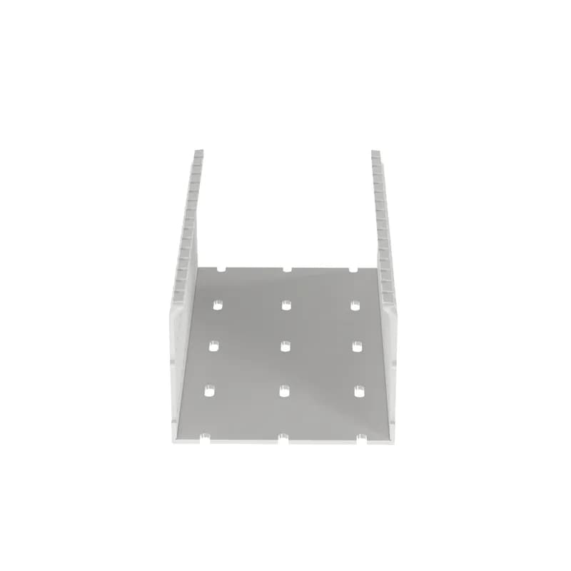 The F4X3WH6 Panduct Lead-Free PVC Narrow Slot Wiring Duct features a narrow slot/finger design that closely matches the spacing of high-density components. Upper and lower scorelines allow for easy finger/sidewall section removal. UL 94 flame class of V-0 with a UL recognized continuous-use temperature up to 122 F (50 C). Mounting holes provided. Lead-free PVC. 4" x 3" (101.6 mm x 76.2 mm) and 6' (1.83 m) long. Cover sold separately. Color White.